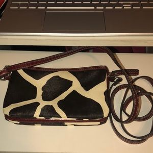 giraffe print purse